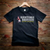 Detain and Deport British Flag Shirt Party UK Politics Restore Britain Tee