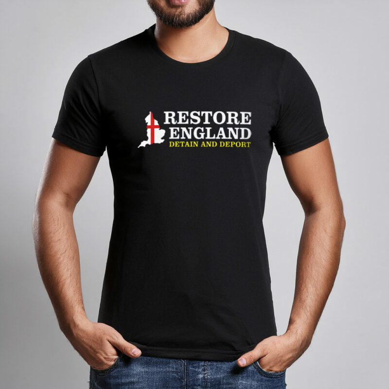 Detain and Deport Restore Britain Shirt UK Party Tee