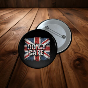 Don’t Care Union Jack Pin