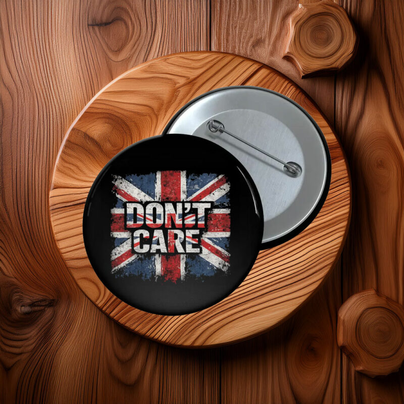 Don’t Care Union Jack Pin