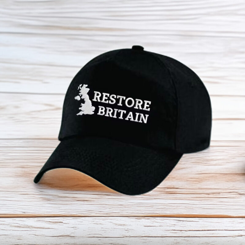 Embroidered Restore Britain Party Hat, Britain 2026 Baseball Cap