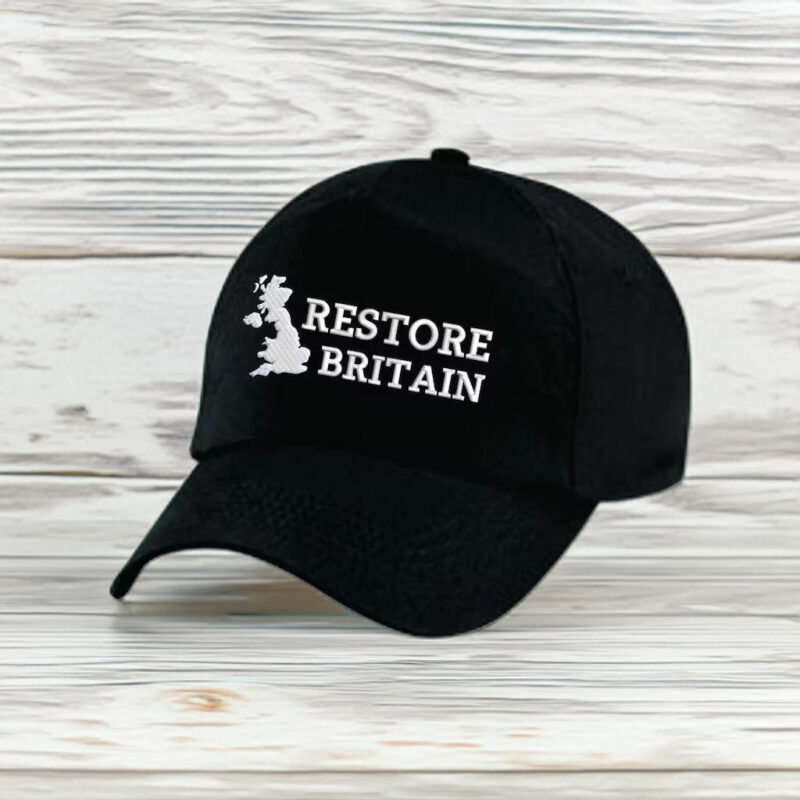 Embroidered Restore Britain Party Hat, Britain 2026 Baseball Cap