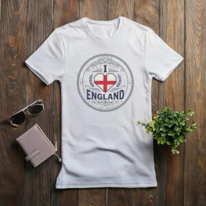 England Flag Crest I Heart England T-Shirt