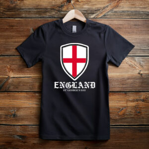 England Flag Tee St. George's Day England Shield T-Shirt