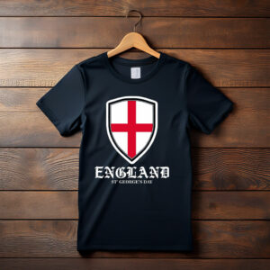 England Flag Tee St. George's Day England Shield T-Shirt