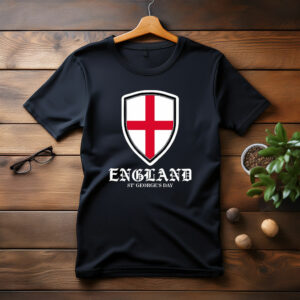 England Flag Tee St. George's Day England Shield T-Shirt