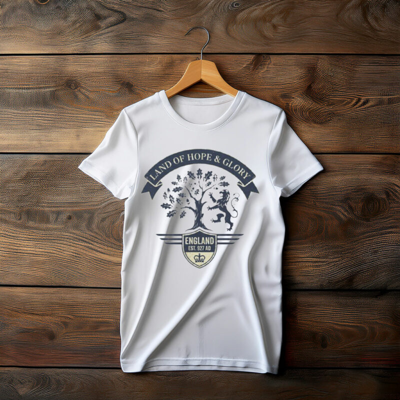 England Heritage Crest Land of Hope & Glory Graphic Tee