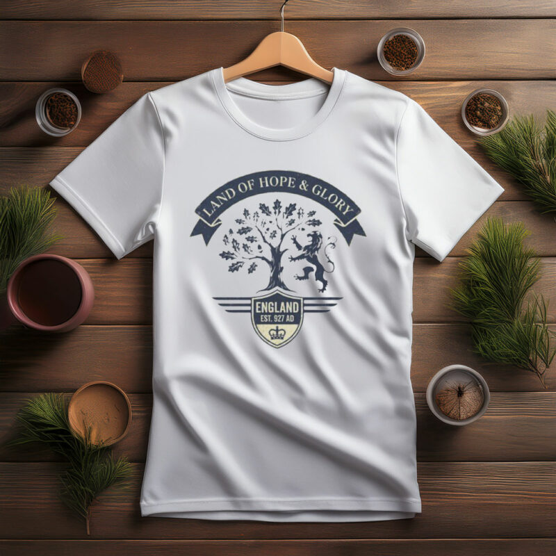 England Heritage Crest Land of Hope & Glory Graphic Tee
