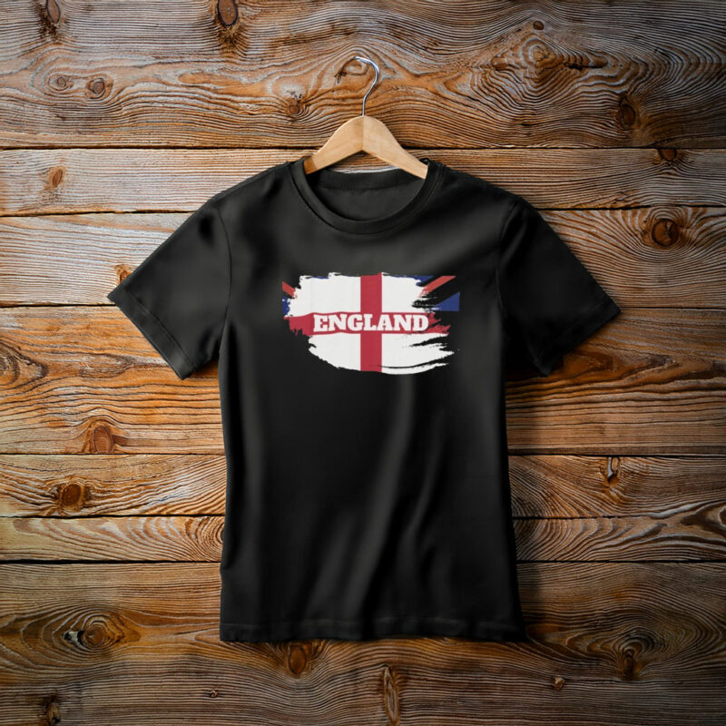 England St George Cross with Union Jack T-Shirt