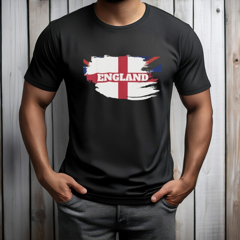 England St George Cross with Union Jack T-Shirt