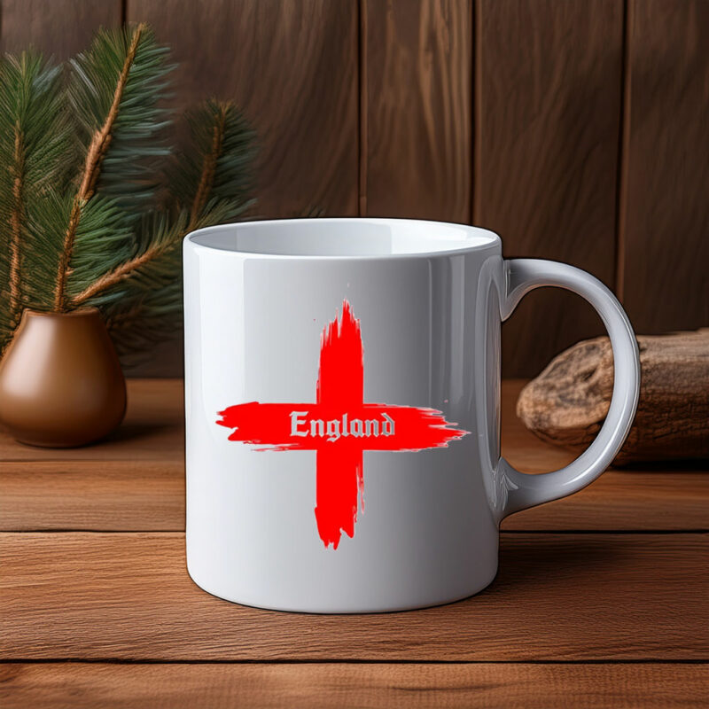English Heritage Distressed St George England Flag Mug
