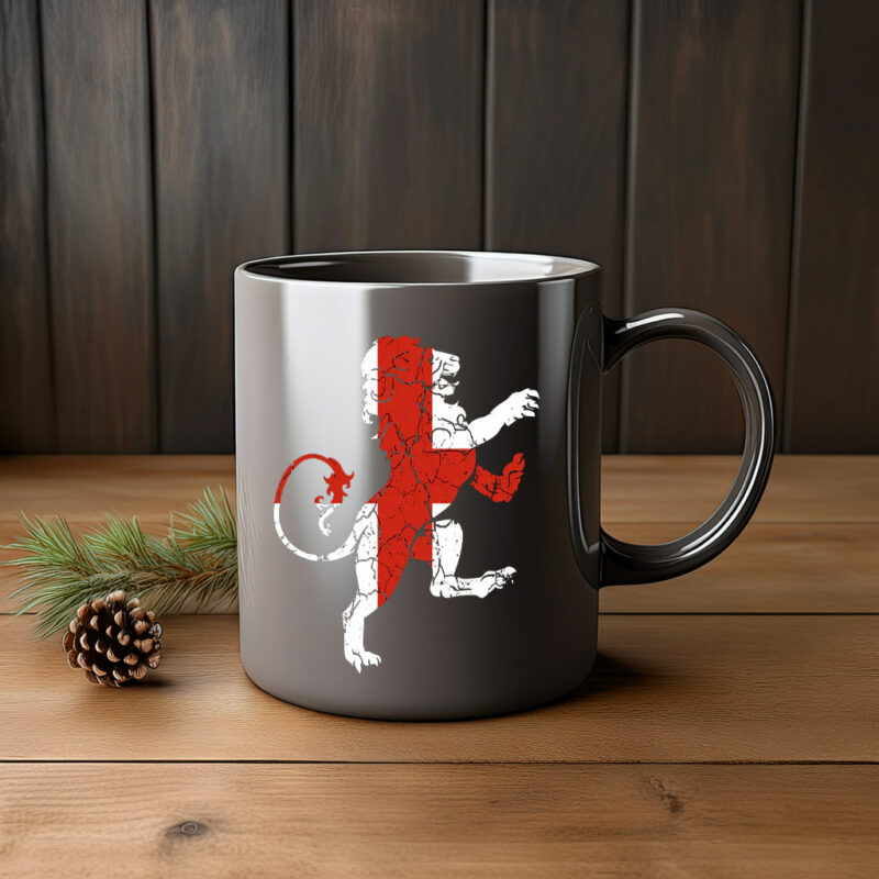 English Lion Mug – Patriotic Lion Coffee Cup