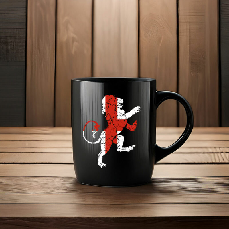 English Lion Mug – Patriotic Lion Coffee Cup