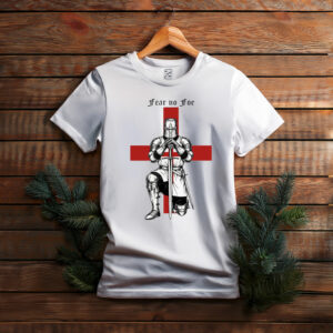 Fear No Foe England Flag T-Shirt – St. George’s Day Patriotic Tee
