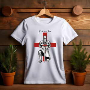 Fear No Foe England Flag T-Shirt – St. George’s Day Patriotic Tee