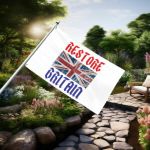Gothic Union Jack Restore Britain Flag