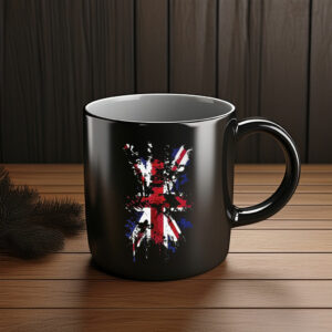 Great Britain Union Jack Abstract Flag Print Mug