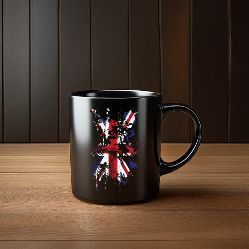 Great Britain Union Jack Abstract Flag Print Mug