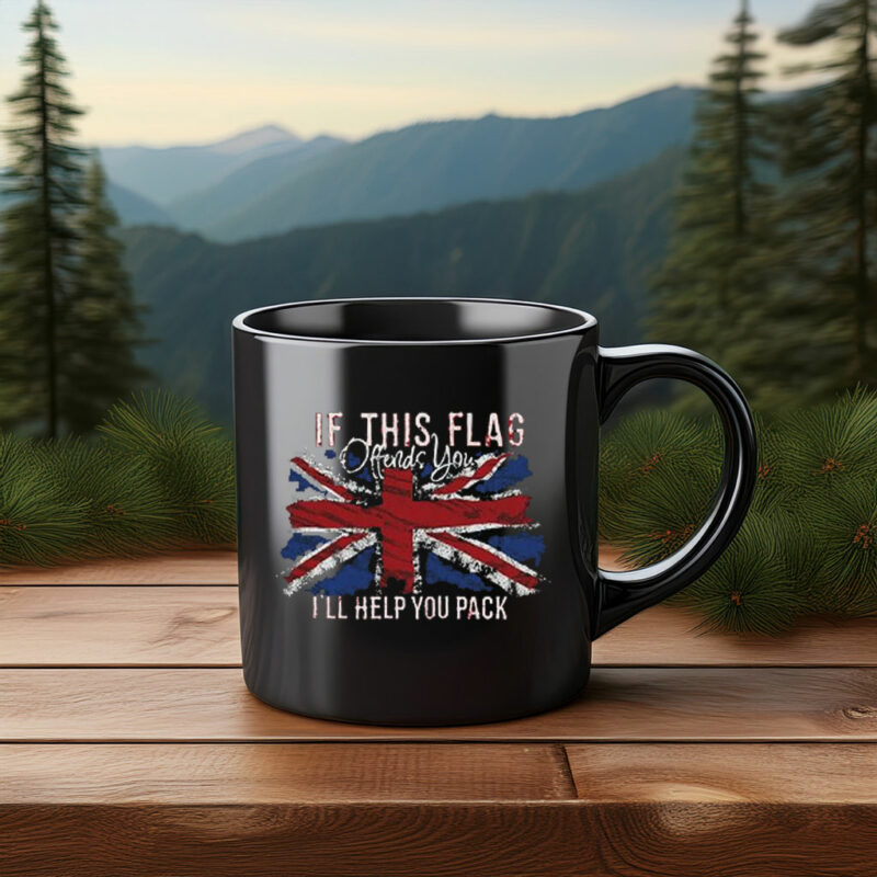 If This Flag Offends You Union Jack Britain Mug
