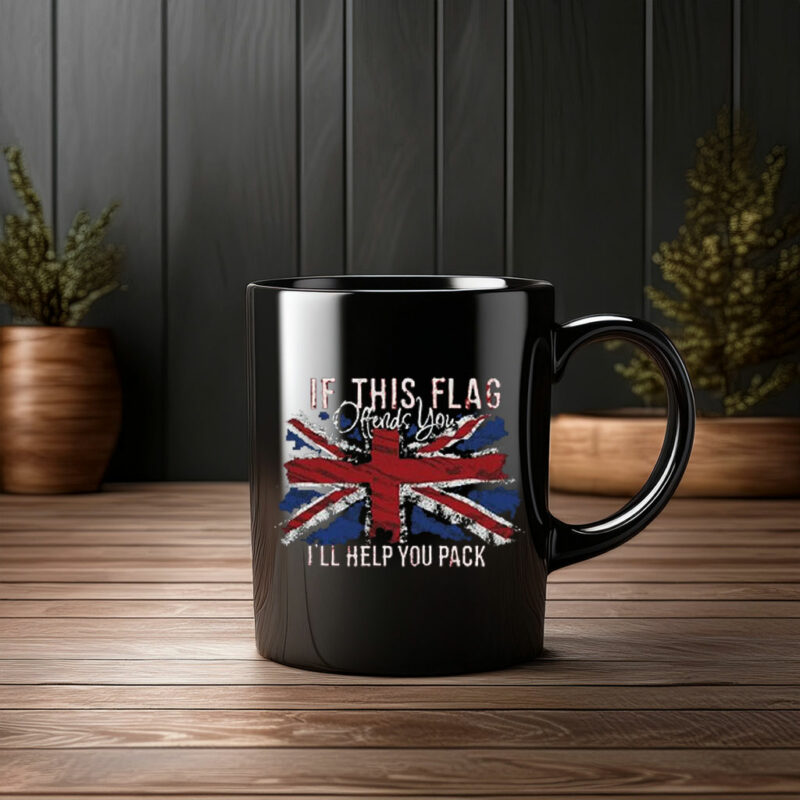 If This Flag Offends You Union Jack Britain Mug