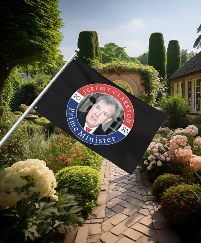 Jeremy Clarkson Prime Minister Portrait Flag