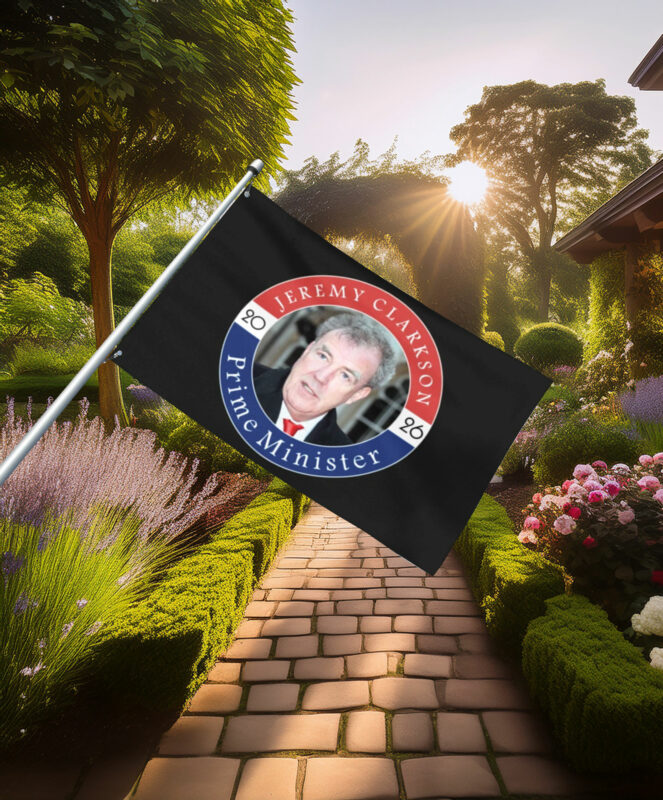 Jeremy Clarkson Prime Minister Portrait Flag