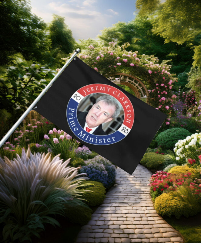 Jeremy Clarkson Prime Minister Portrait Flag