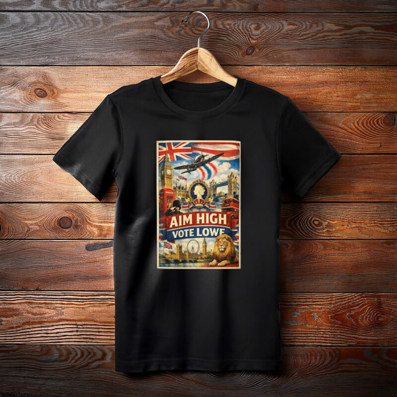 London Landmarks Aim High Vote Lowe T-Shirt