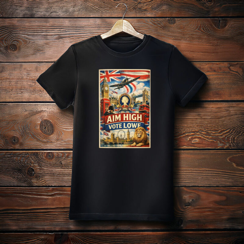 London Landmarks Aim High Vote Lowe T-Shirt