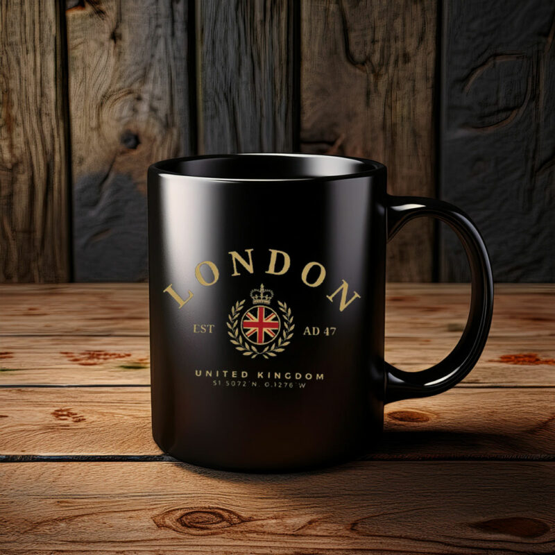 London Vintage Mug, London Gift, England Mug