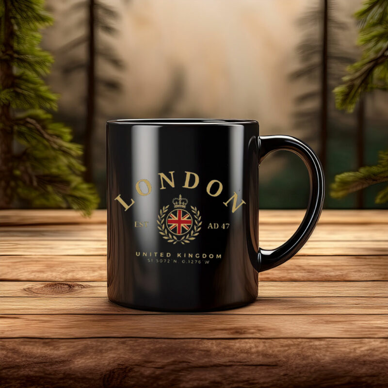 London Vintage Mug, London Gift, England Mug
