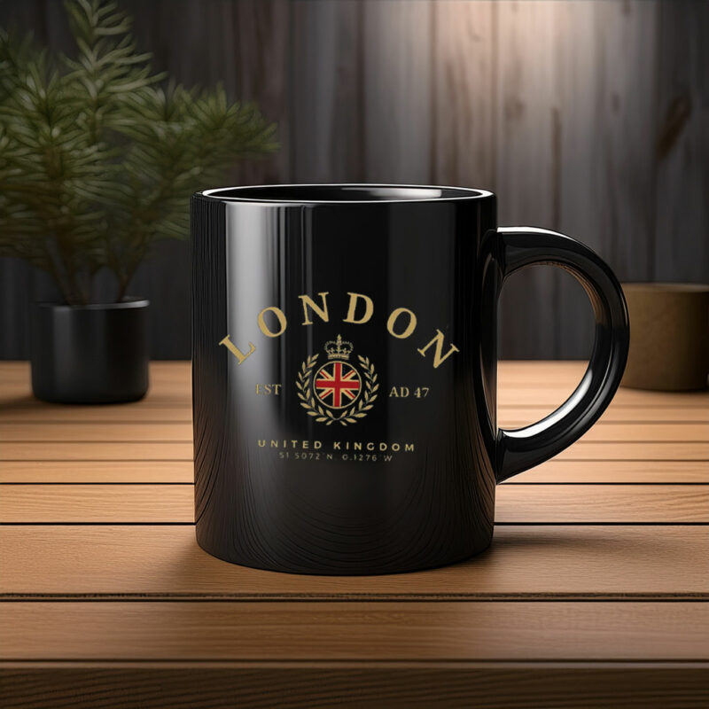 London Vintage Mug, London Gift, England Mug