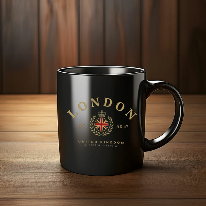 London Vintage Mug, London Gift, England Mug