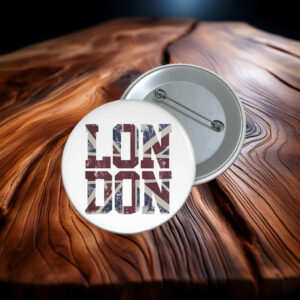 London Vintage Union Jack Button