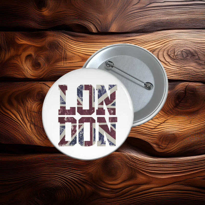 London Vintage Union Jack Button