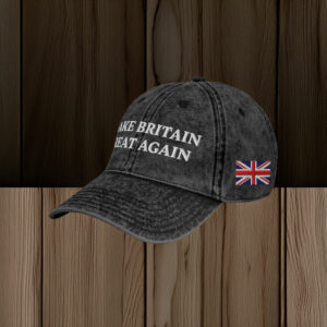 Make Britain Great Again Embroidered Vintage Hat, Union Flag Hat