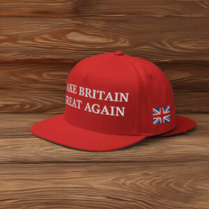 Make Britain Great Again Union Jack Flag Embroidered Adjustable Snapback Cap