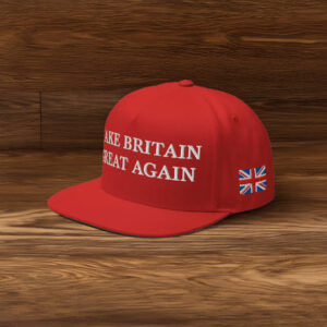 Make Britain Great Again Union Jack Flag Embroidered Adjustable Snapback Cap