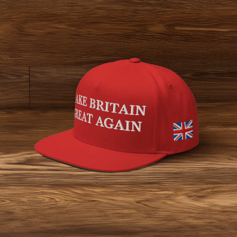 Make Britain Great Again Union Jack Flag Embroidered Adjustable Snapback Cap