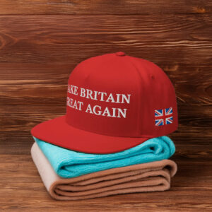 Make Britain Great Again Union Jack Flag Embroidered Adjustable Snapback Cap