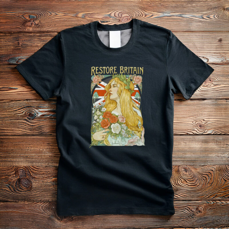Natural Britannia Restore Britain Montage T-Shirt