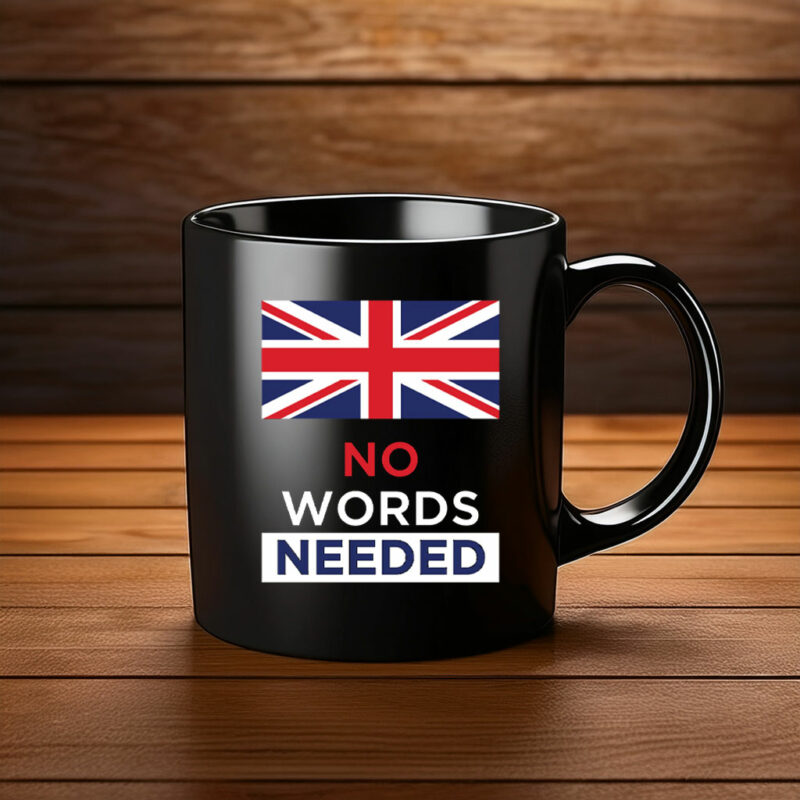 No Words Needed Mug – Minimalist Statement Coffee Cup