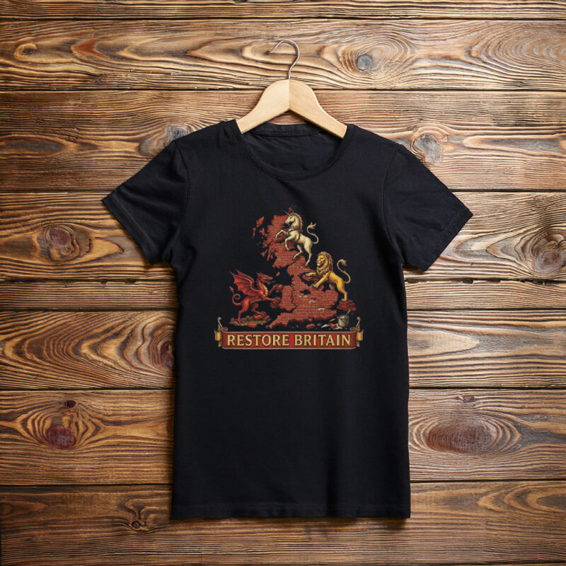 Patriotic UK Gift Restore Britain T-Shirt