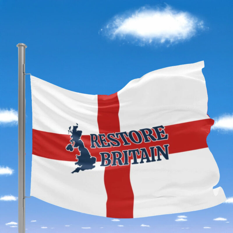 Personalised Restore Britain England Flag