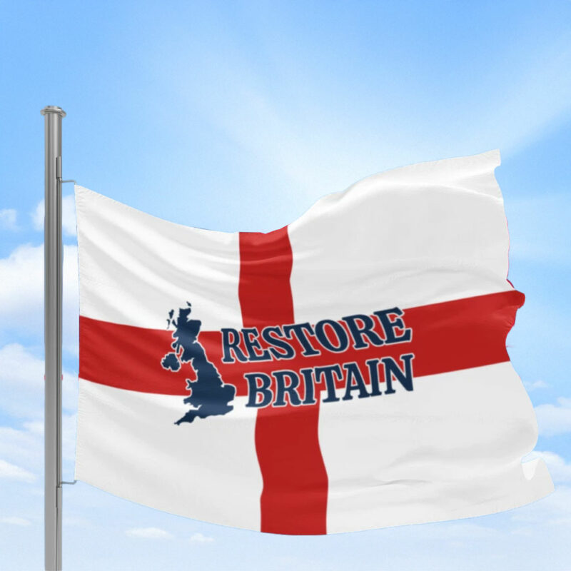 Personalised Restore Britain England Flag
