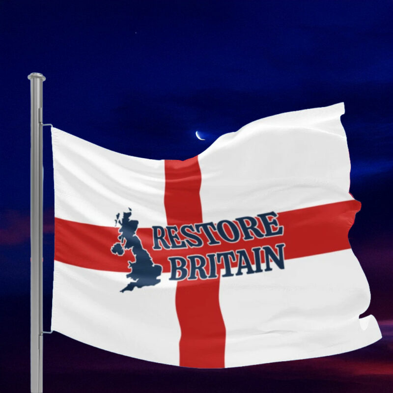 Personalised Restore Britain England Flag