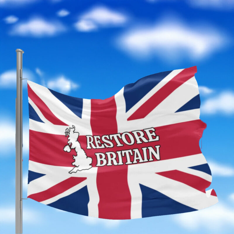 Personalised Restore Britain Union Jack Flag