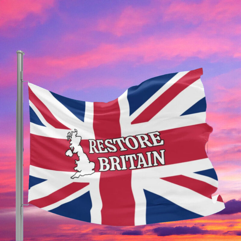 Personalised Restore Britain Union Jack Flag