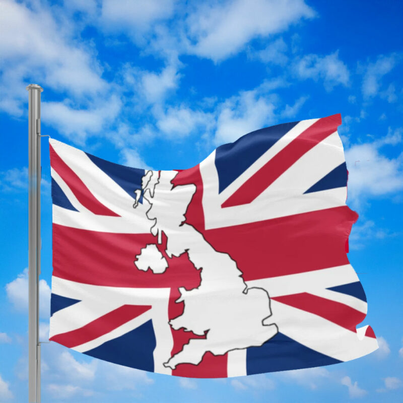 Personalised Restore Britain Union Jack Map Flag