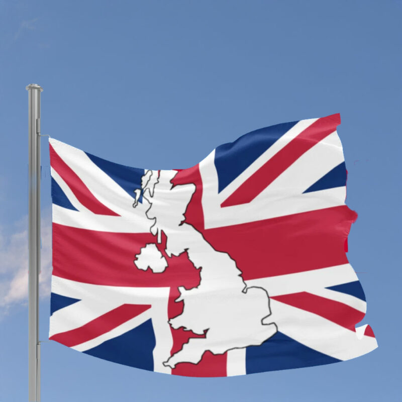 Personalised Restore Britain Union Jack Map Flag